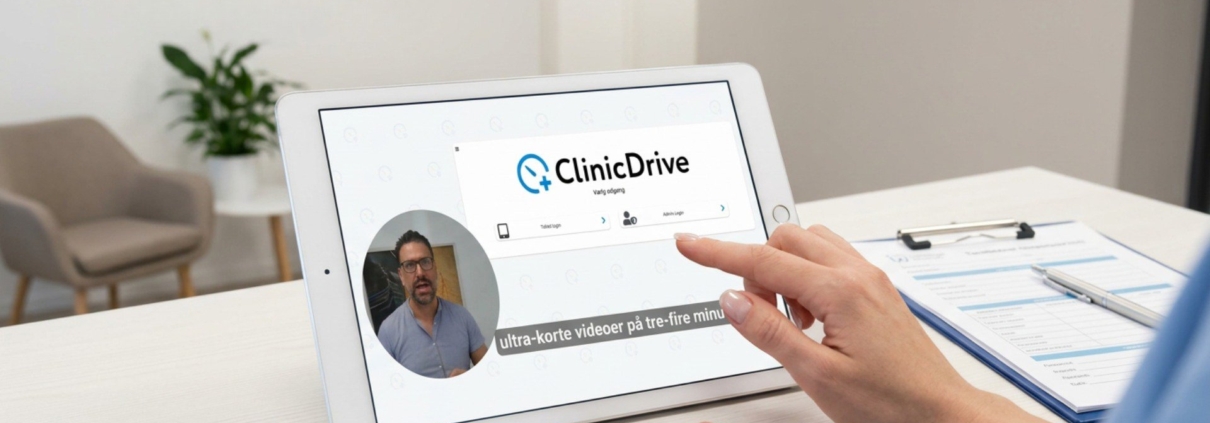 Fire korte videoer: Få endnu mere ud af ClinicDrive i hverdagen cover